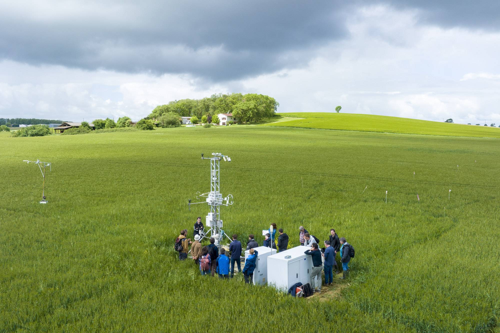 Tour à flux sur le site d'Auradé